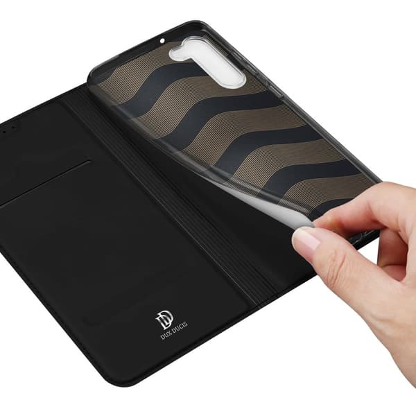 Dux Ducis Skin Magnetisk Flip Fodral med Korthållare Samsung Galaxy S23 - Svart