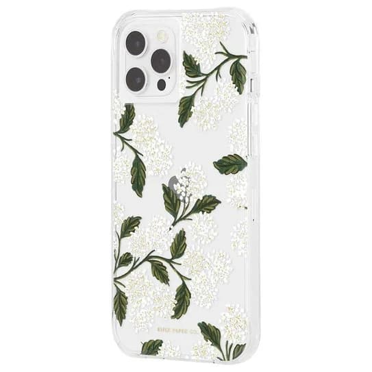 Case-Mate Rifle Paper Case iPhone 12/12 Pro - Hydrangea White