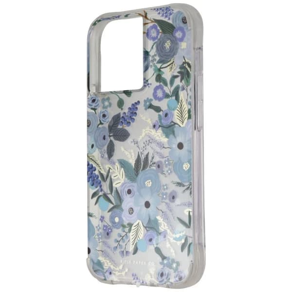 Rifle Paper RP046644 Designer Case for Apple iPhone 13 Pro Garden Party Blue