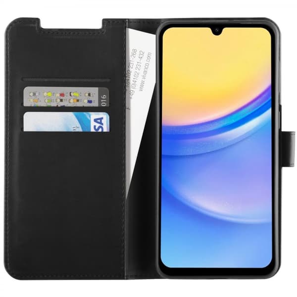 Vivanco Samsung Galaxy A55 Kotelo Classic Wallet Musta