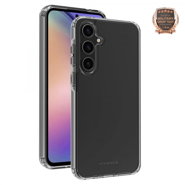 Vivanco Samsung Galaxy A55 Cover Safe & Steady Transparent