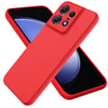 Miniatyrbild 1 av 3: Liquid silikon skal Motorola Edge 50 Pro - China Red