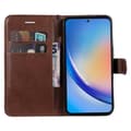 Miniatyrbild 2 av 6: Samsung Galaxy A55 5G Fodral Solid Läder Brun