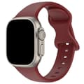 Miniatyrbild 2 av 6: Silikon Armband Butterfly Apple Watch 41/40/38 mm (S/M) Vinröd