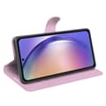 Miniatyrbild 3 av 6: Samsung Galaxy A55 5G Fodral Litchi Läder Ljus Rosa