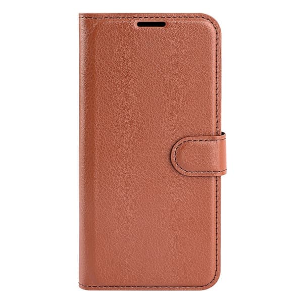 Samsung Galaxy A55 5G Fodral Litchi Läder Brun