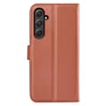 Miniatyrbild 6 av 6: Samsung Galaxy A55 5G Fodral Litchi Läder Brun
