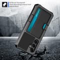Miniatyrbild 4 av 6: Samsung Galaxy A35 5G Skal Shockproof Med Kortfack Svart