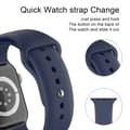 Miniatyrbild 4 av 5: Apple Watch 38/40/41 mm Silikon Armband (M/L) Midnight Blue