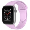 Miniatyrbild 2 av 5: Apple Watch 38/40/41 mm Silikon Armband (M/L) Ljus Lila