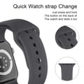 Miniatyrbild 4 av 5: Apple Watch 38/40/41 mm Silikon Armband (S/M) Mörk Grå