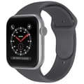 Miniatyrbild 2 av 5: Apple Watch 38/40/41 mm Silikon Armband (S/M) Mörk Grå