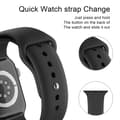 Miniatyrbild 4 av 5: Apple Watch 38/40/41 mm Silikon Armband (S/M) Svart