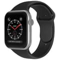 Miniatyrbild 2 av 5: Apple Watch 38/40/41 mm Silikon Armband (S/M) Svart