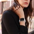 Miniatyrbild 5 av 5: Apple Watch 42/44/45/49 mm Silikon Armband (M/L) Vit