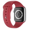 Miniatyrbild 1 av 5: Apple Watch 42/44/45/49 mm Silikon Armband (M/L) Crimson