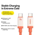 Miniatyrbild 2 av 6: Baseus 1m 100W PD USB-C - USB-C Kabel Snabbladdning