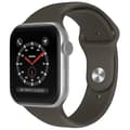 Miniatyrbild 2 av 5: Apple Watch 42/44/45/49 mm Silikon Armband (S/M) Mörk Brun
