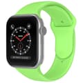Miniatyrbild 2 av 5: Apple Watch 42/44/45/49 mm Silikon Armband (S/M) Grön