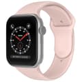 Miniatyrbild 2 av 5: Apple Watch 42/44/45/49 mm Silikon Armband (S/M) Sand Pink