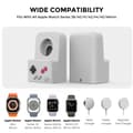 Miniatyrbild 2 av 6: AHASTYLE Apple Watch Laddningsställ Gamepad Silikon Grå