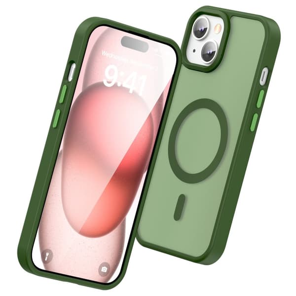 ColorPop iPhone 15 Skal CH MagSafe Matt Grön