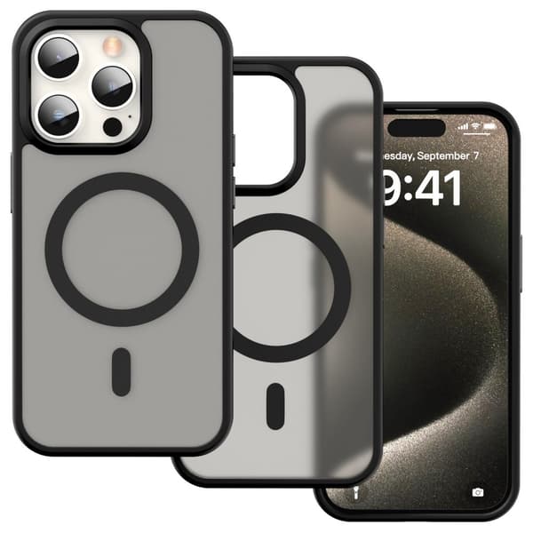 ColorPop iPhone 15 Pro Max Skal CH MagSafe Matt Svart