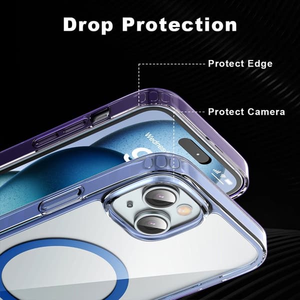 ColorPop iPhone 15 Skal CH MagSafe Transparent/Vit