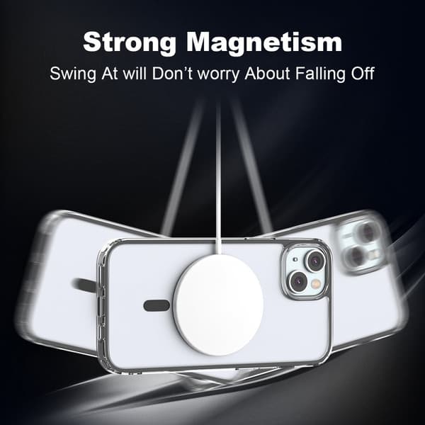 ColorPop iPhone 15 Skal CH MagSafe Transparent/Vit