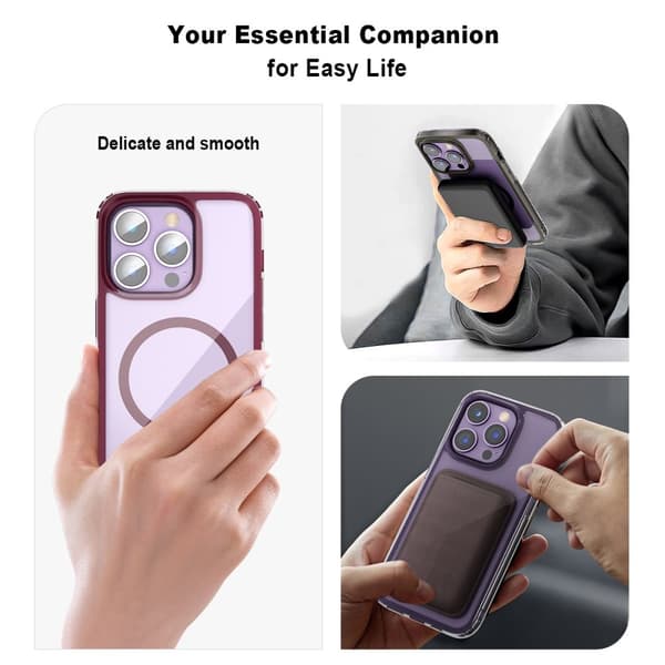 ColorPop iPhone 14 Pro Skal CH MagSafe Transparent/Lila