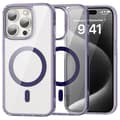 Miniatyrbild 1 av 6: ColorPop iPhone 15 Pro Max Skal CH MagSafe Transparent/Lila
