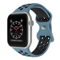 Miniatyrbild 2 av 7: Sportarmband Dual-Color Apple Watch 42/44/45/49 mm (S/M) Blå/Svart