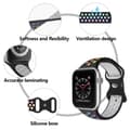 Miniatyrbild 5 av 7: Sportarmband Dual-Color Apple Watch 42/44/45/49 mm (S/M) Svart/Rainbow