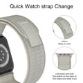 Miniatyrbild 5 av 6: Apple Watch 38/40/41 mm Armband Nylon Trail Loop Ljus Grå