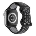 Miniatyrbild 1 av 6: Sportarmband Dual-Color Apple Watch 41/40/38 mm (S/M) Svart/Grå
