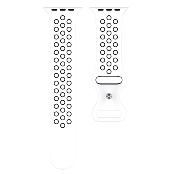 Sportarmband Dual-Color Apple Watch 41/40/38 mm (S/M) Vit/Svart