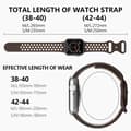 Miniatyrbild 4 av 6: Sportarmband Dual-Color Apple Watch 41/40/38 mm (M/L) Brun