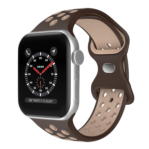 Sportarmband Dual-Color Apple Watch 41/40/38 mm (M/L) Brun