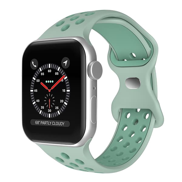 Sportarmband Dual-Color Apple Watch 41/40/38 mm (S/M) Grön