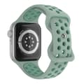 Miniatyrbild 1 av 6: Sportarmband Dual-Color Apple Watch 41/40/38 mm (S/M) Grön