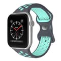 Miniatyrbild 2 av 6: Sportarmband Dual-Color Apple Watch 41/40/38 mm (S/M) Grå/Teal