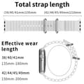 Miniatyrbild 5 av 6: Apple Watch 41/40/38 mm Armband Ocean Wave Vit