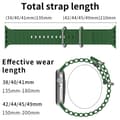 Miniatyrbild 5 av 6: Apple Watch 41/40/38 mm Armband Ocean Wave Army Green