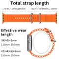 Miniatyrbild 5 av 6: Apple Watch 41/40/38 mm Armband Ocean Wave Orange