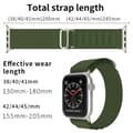Miniatyrbild 4 av 6: Apple Watch 38/40/41 mm Armband Alpine Pro Loop Militär Grön