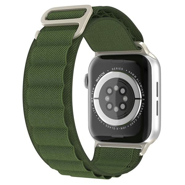 Apple Watch 38/40/41 mm Armband Alpine Pro Loop Militär Grön