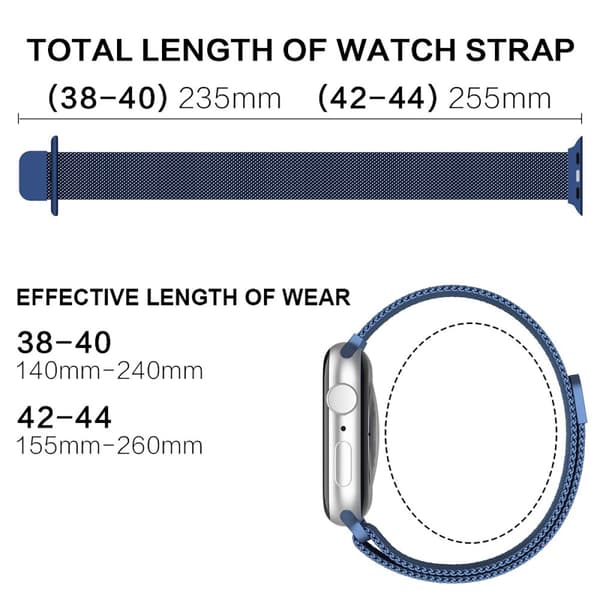ColorPop Milanese Loop Metall Armband Apple Watch 38/40/41 mm
