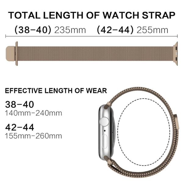 ColorPop Milanese Loop Metall Armband Apple Watch 38/40/41 mm