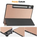 Miniatyrbild 6 av 6: Lenovo Tab P12 Fodral Tri-Fold Läder Roséguld