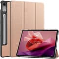 Miniatyrbild 1 av 6: Lenovo Tab P12 Fodral Tri-Fold Läder Roséguld